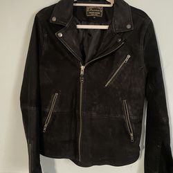 Members only leather suede jacket