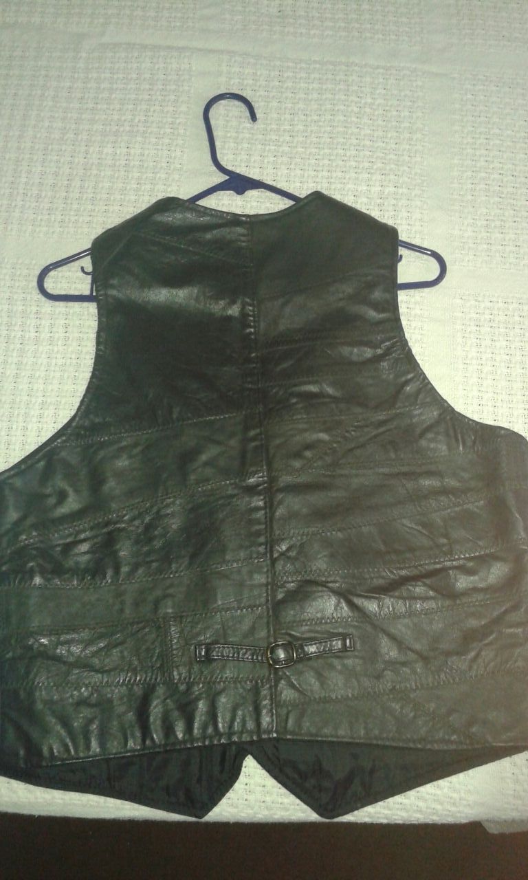 "Real" Leather vest 80s