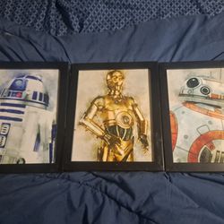 Star Wars Three Droids Prints 11x9 Size