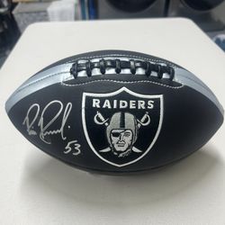 AUTOGRAPHED & AUTHENTICATED RAIDER FOOTBALL