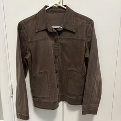 Brown New Denim Jacket With Metal & Blinge Buttons 