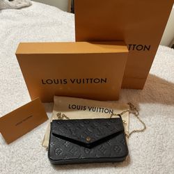 Louis Vuitton Felicie Pochette Monogram Empreinte Leather Auction