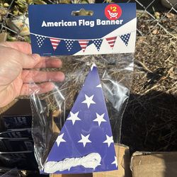 American flag banner