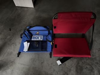 2 New GCI Outdoor Stadium Seats – Padded Bleacher Chairs with Backrest (Dick's)