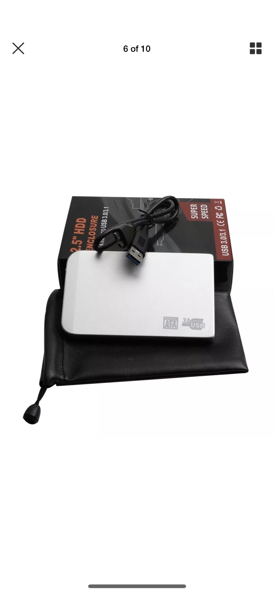 2TB Portable External Hard Drive with 1,000+ MOVIES PRELOADED in 1080p