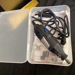 Dremel 200 Series 120v Rotary Tool With Bits And Storage Box