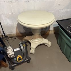 Pedestal End Table (approx 36” Diameter) 