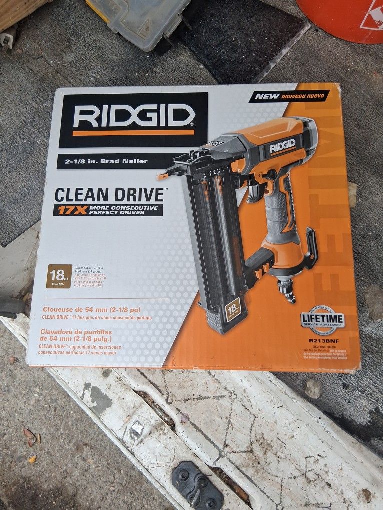 2 and 1/8 In Pnuematic Brad Nailer