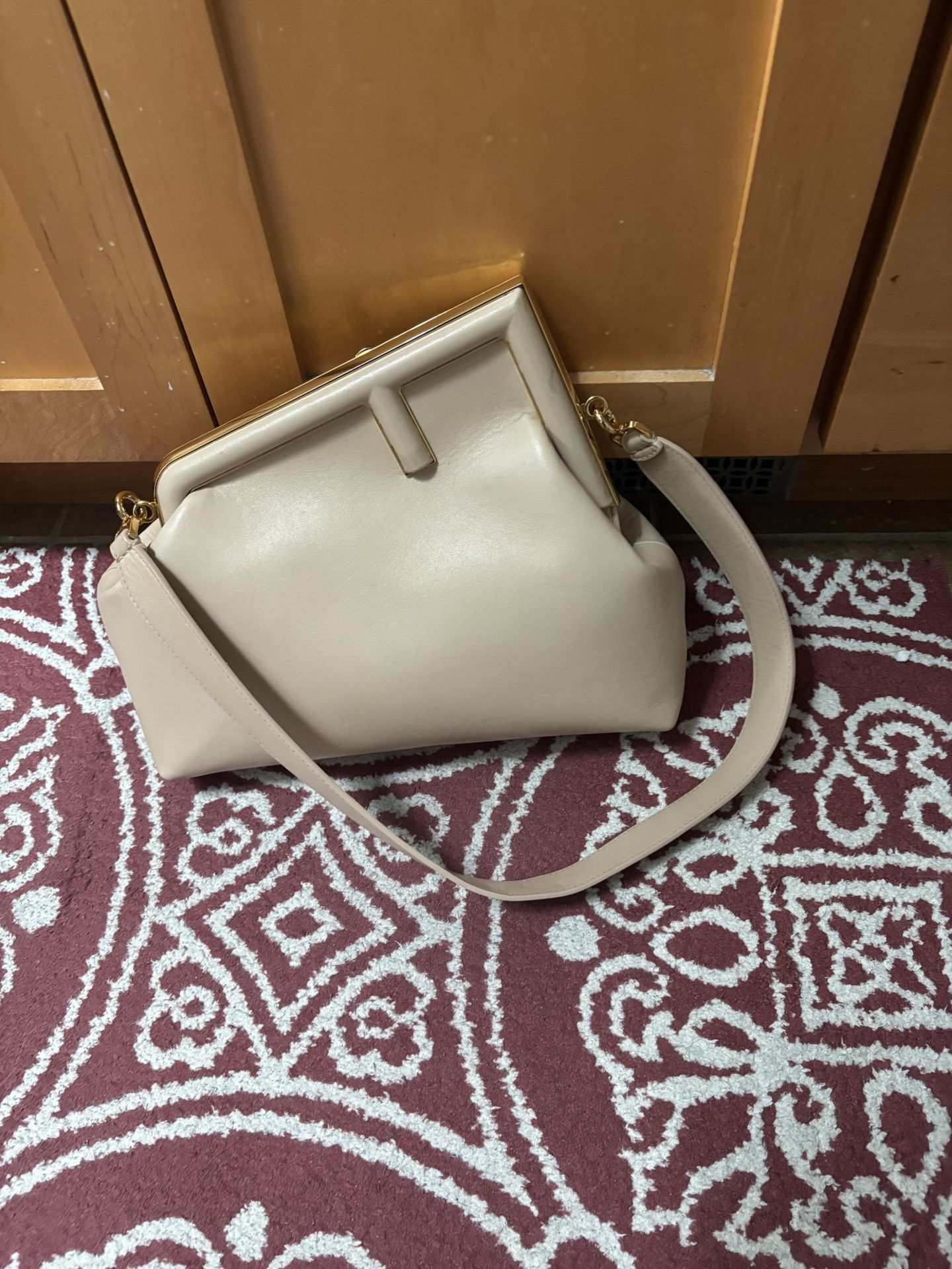 Fendi Medium Leather Fendi First Shoulder Bag