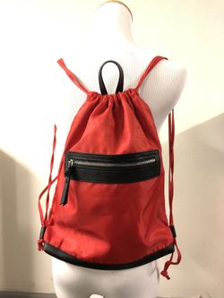 Red Drawstring Backpack