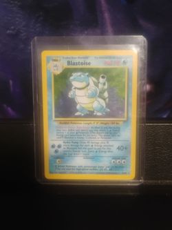 Unlimited Base set Blastoise pokemon card