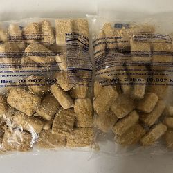 New Breaded Frozen Fish Nuggets Each Bag 3 LBs Both5$