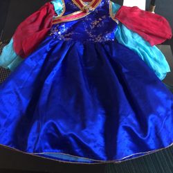 Kids Disney Mulan Deluxe Costume Size 4