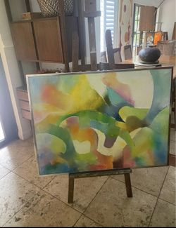 Adjustable Wooden Floor Easel 