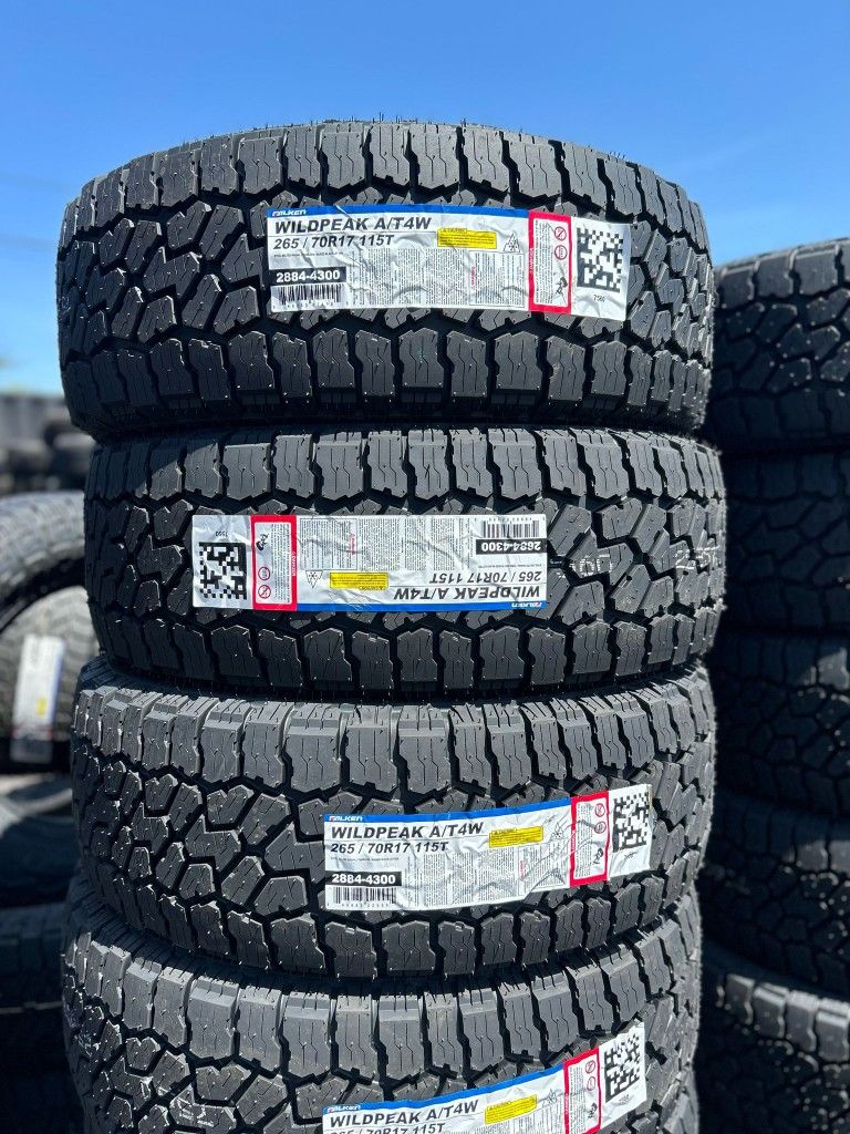 265/70/17 LLANTAS NUEVAS MARCA FALKEN TODO TERRENO