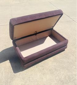 Pet Friendly Upholstered Storage Ottoman Bench!