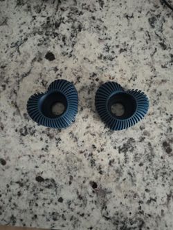 2 - 3D printed Dark Blue Heart shaped Candle Holders