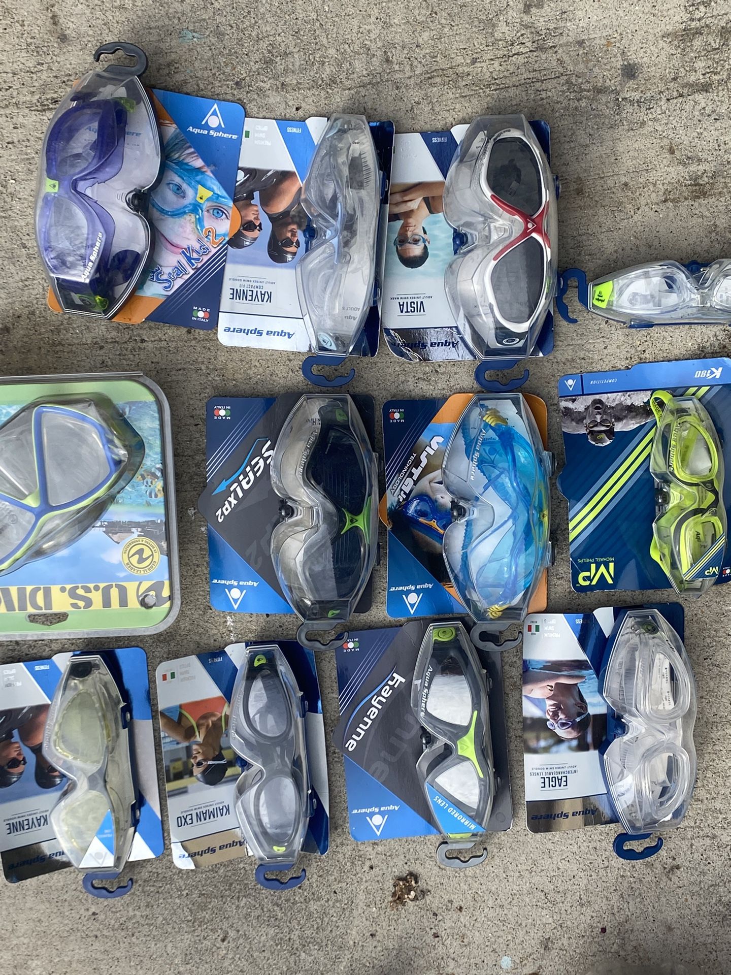 Diving gear Aqua Lung Goggles Fins