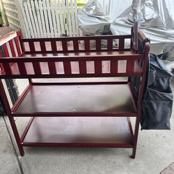 Cherry Wood changing table