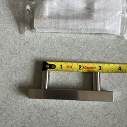 7 pieces 4" Cabinet Pulls Solid Stainless Steel Drawer Pulls