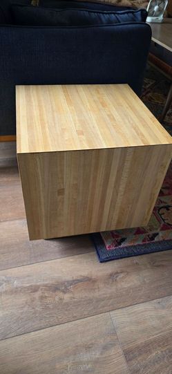 Wood effect side table (1 only)