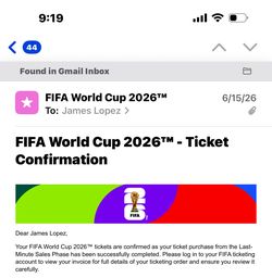 2  Tickets for South Africa vs Canada Match 73