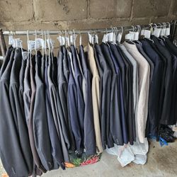 20 Used Expensive Quality Wool Suits. 