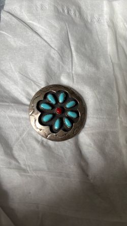 Vintage brooch by Zuni artisan Tony Romancito