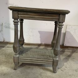 Small weathered Accent Table frm Crate & Barrel