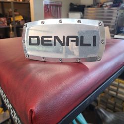 GMC DENALI GMC DENALI LOGO CHROME FRAME Hitch Cover Plug Cap 2" Trailer Tow Receiver