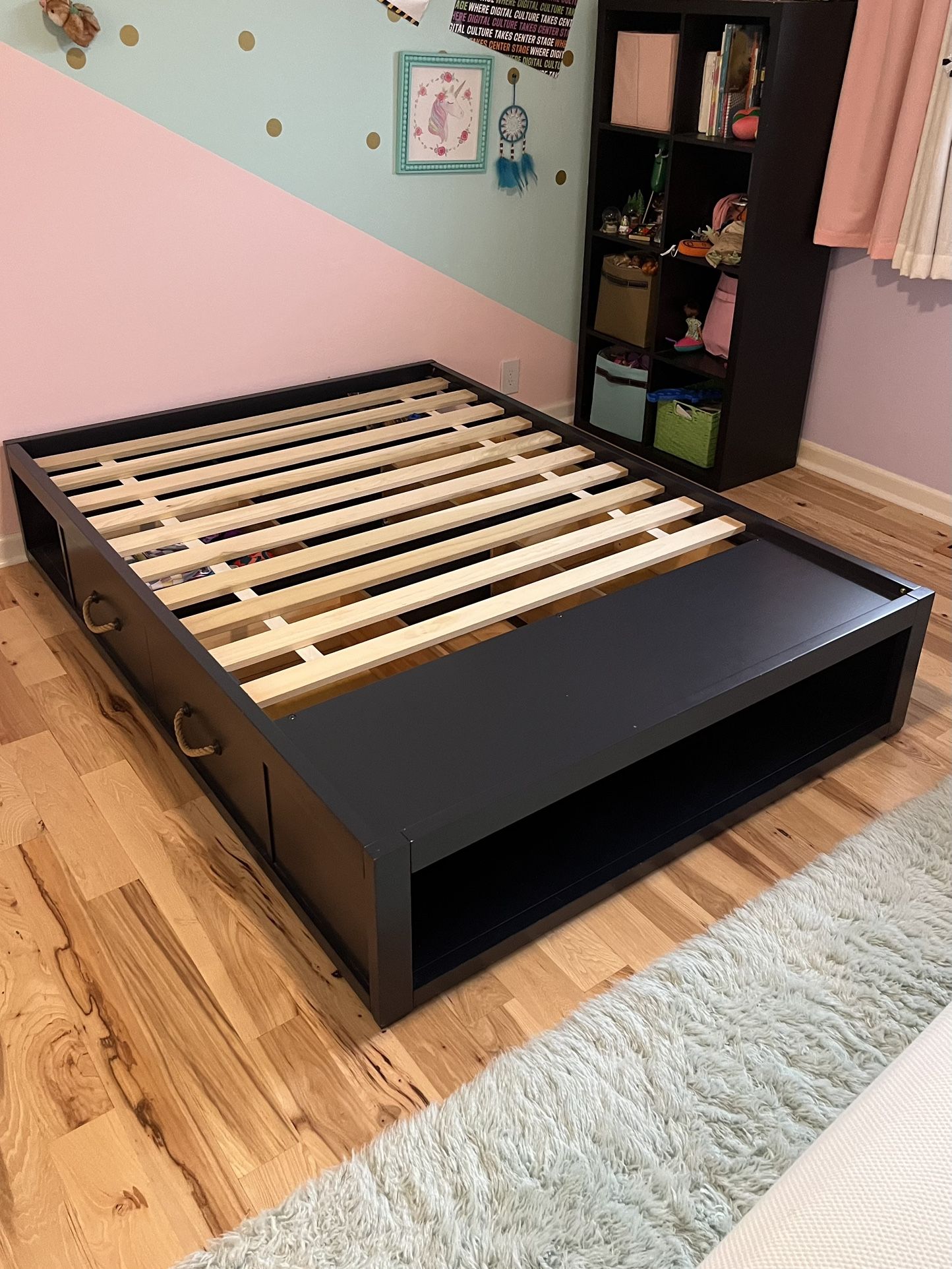 Full Size Bed Frame With Storage $500