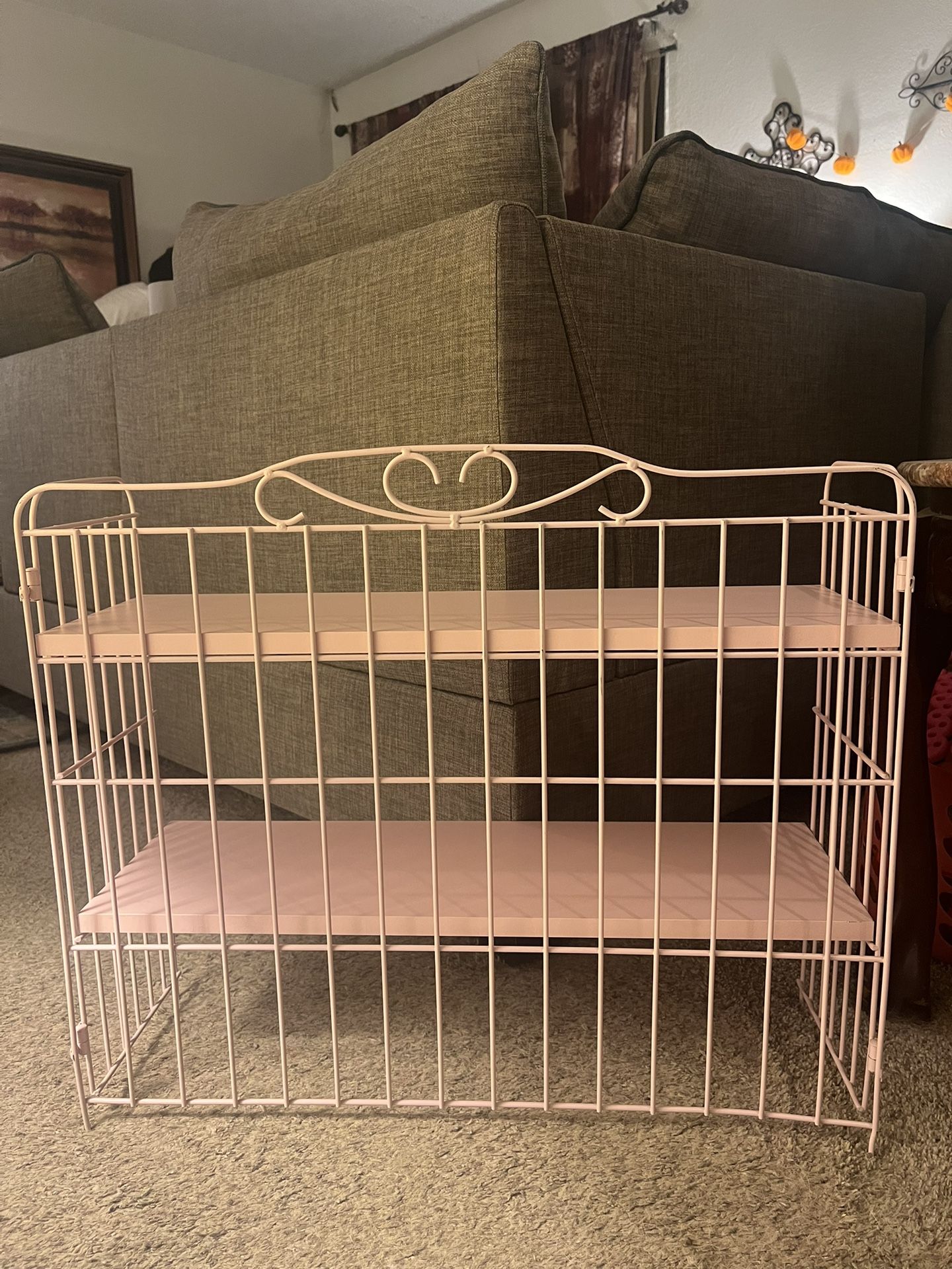 Small Pink IKEA Shelf, Storage Rack