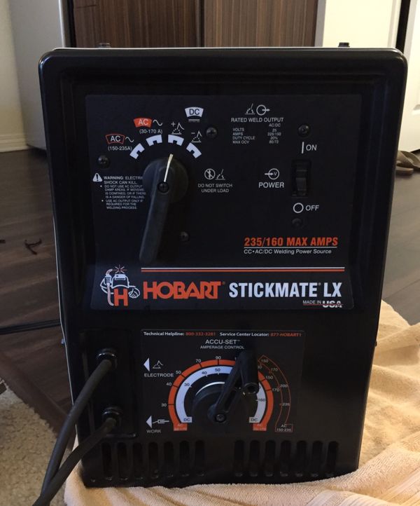 Hobart Stickmate LX AC/DC Arc Stick Welder same as Miller Thunderbolt