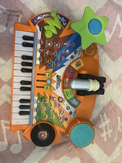 VTech Record and Learn KidiStudio Piano DJ Kids Toy Tested Keyboard Orange $15