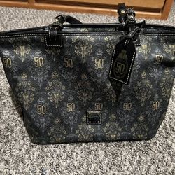 Dooney & Bourke Disneyland Haunted Mansion 50th Anniversary Tote