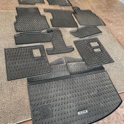 All Weather Floor Mats, 7 Seater (3 Rows) Plus Extended Cargo 