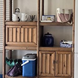 Shelving Unit Solid Oak