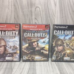 Call of Duty: Finest Hour Big Red One Cod 1 2 3 PlayStation 2 PS2 Lot 