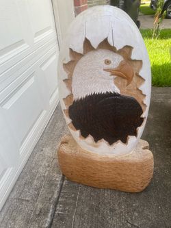 American Eagle (Art on a heavy wood)