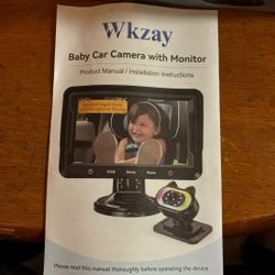Wkzay Baby Car Camera With Monitor