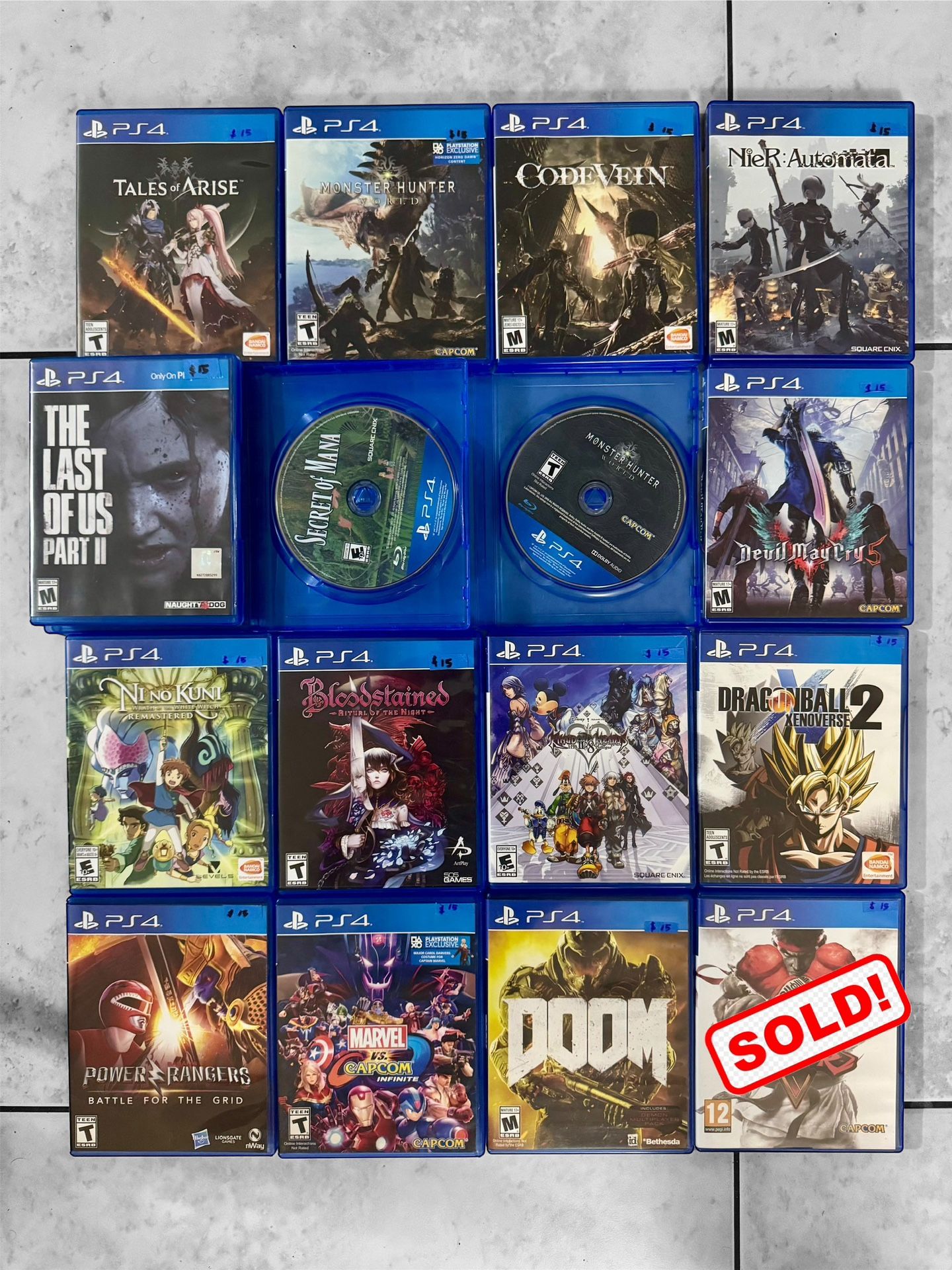 PS4 Games - $15