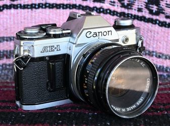 Vintage Canon AE-1 50MM SLR Film Camera