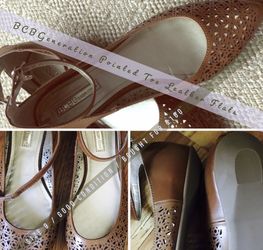 BCBGeneration Pointed Toe Leather Flats
