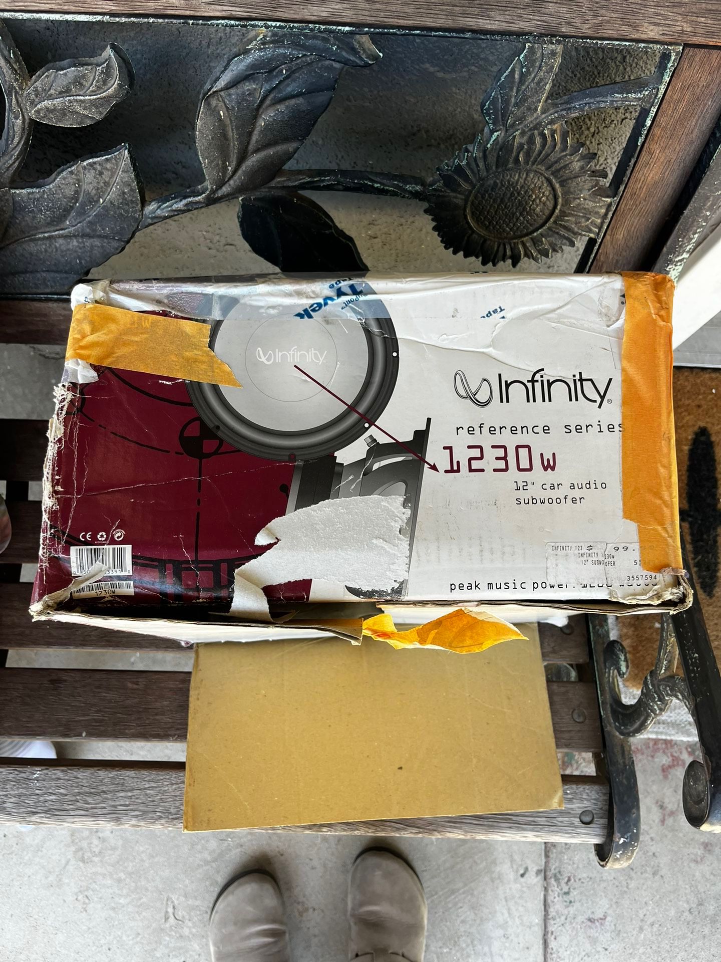 infinity reference series 1230w 12'' subwoofer