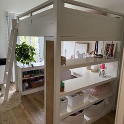 Pottery Barn Loft bed-full