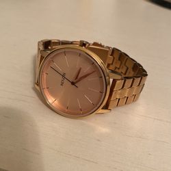 Nixon “The Kensington” Rose Gold Watch