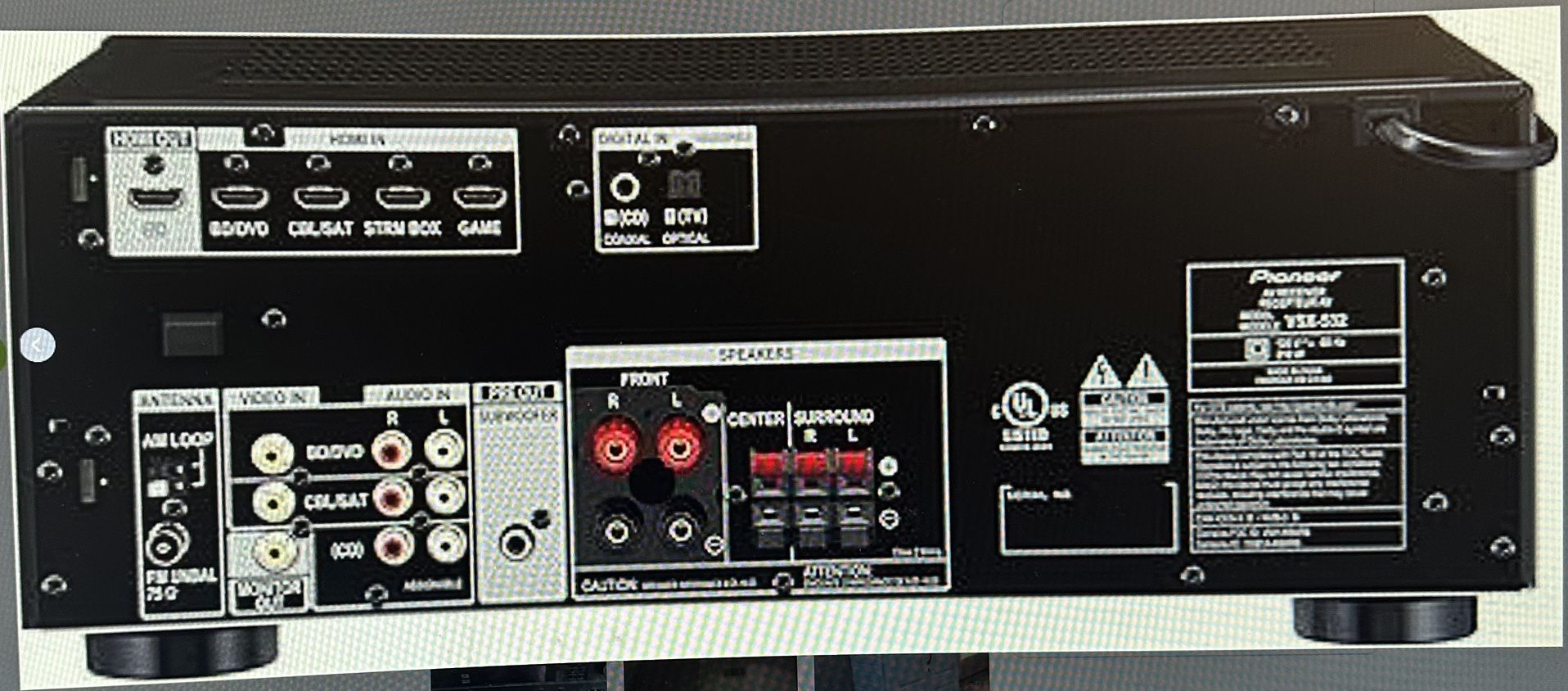 Pioneer VSX-534 Receiver