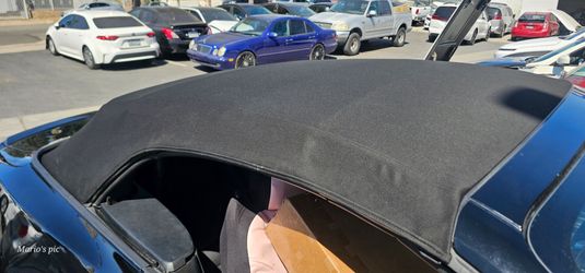 Black Convertible Soft Top Roof