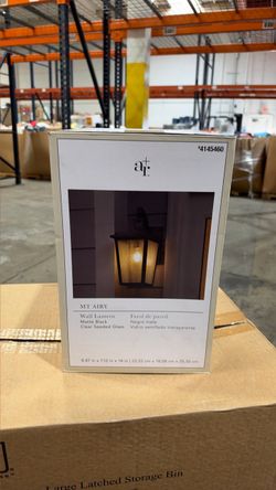 MT Airy Matte Black Outdoor Wall Lantern