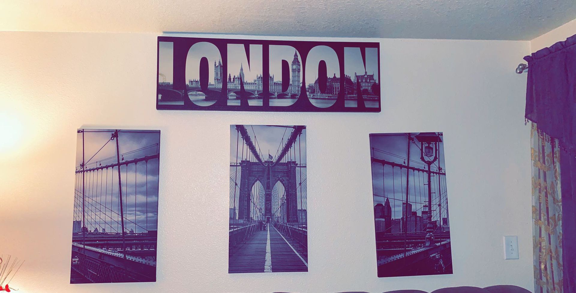 Living room set picture frames